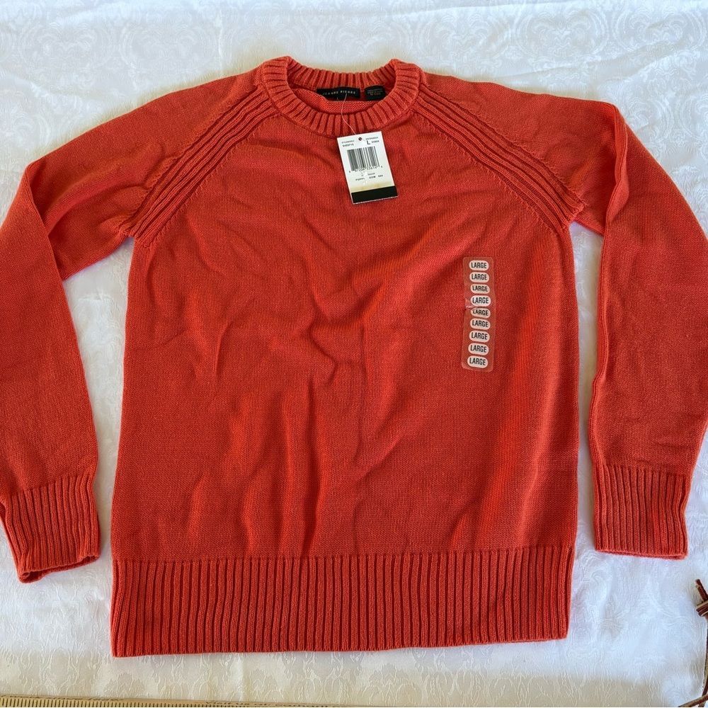 Jeanne Pierre woman’s Orange Sweater size large nwt